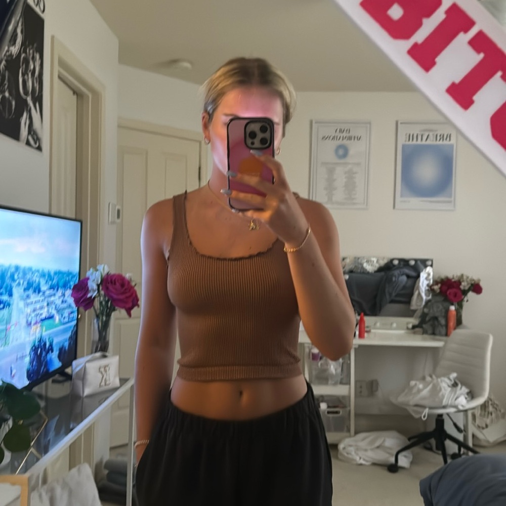Brown Tank top